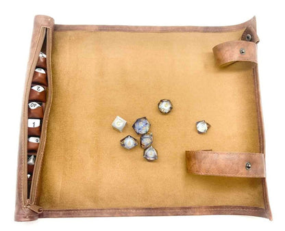 Scroll of Fates | Premium Vegan Leather Dice Mat - Tabletop Dominion - We Print Miniatures
