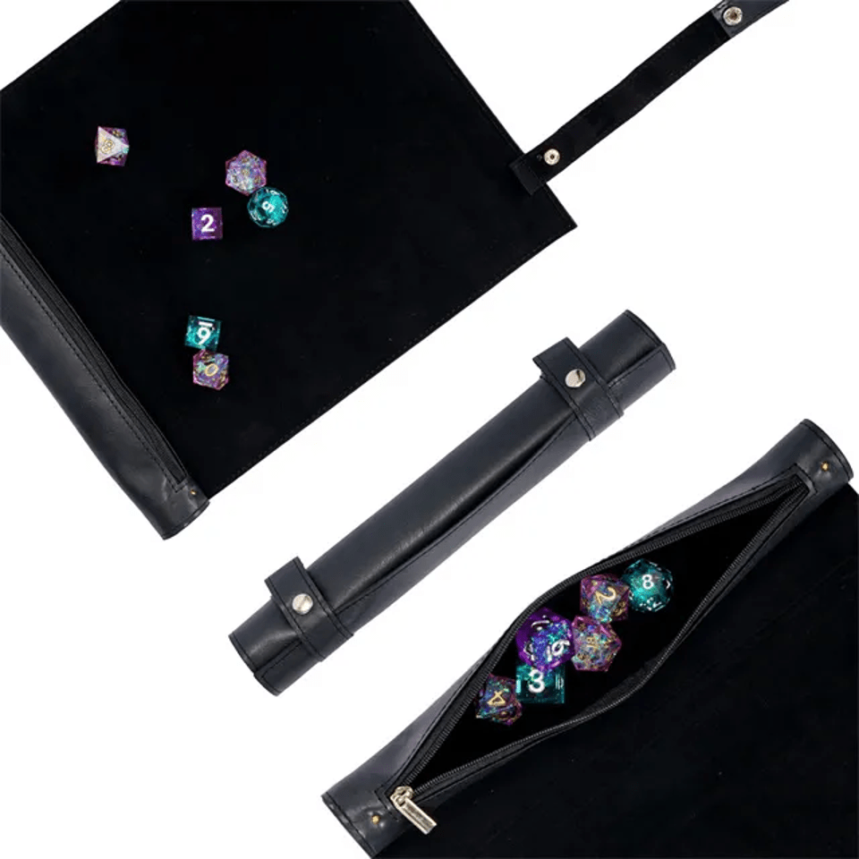 Scroll of Secrets | Vegan Leather Dice Mat - Tabletop Dominion - We Print Miniatures