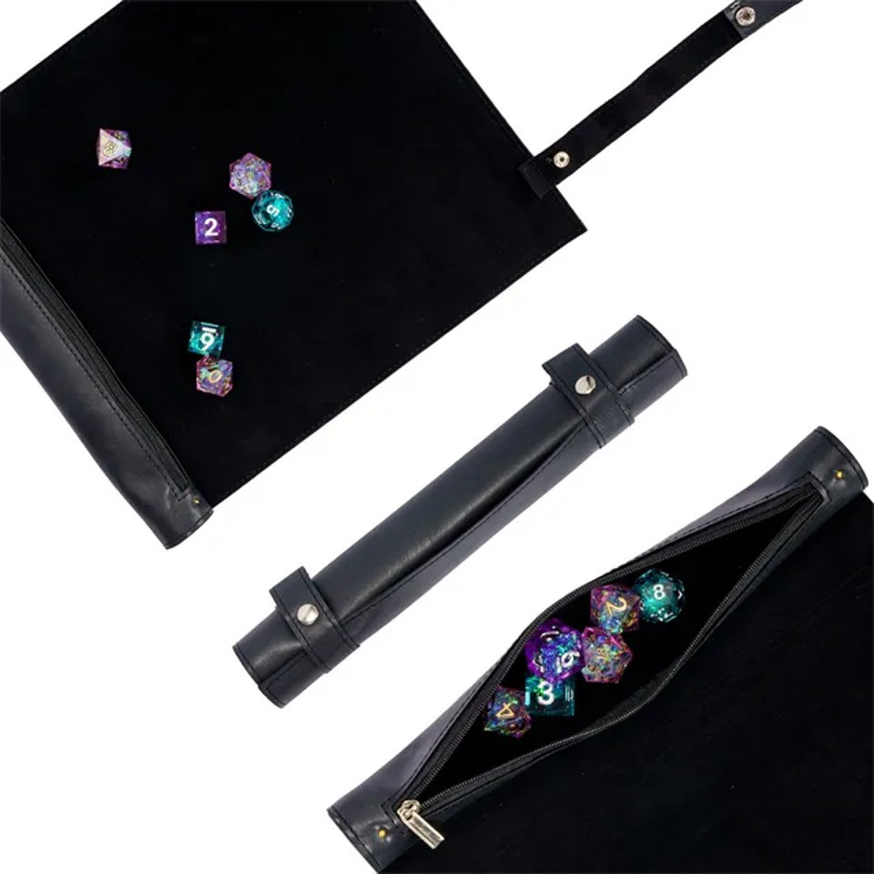 Scroll of Secrets | Vegan Leather Dice Mat - Tabletop Dominion - We Print Miniatures