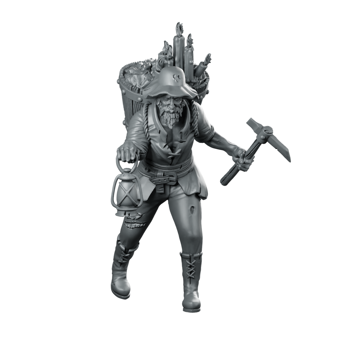 Scum 2 Miniature Candle Peddler Miniature 360 Spin 01