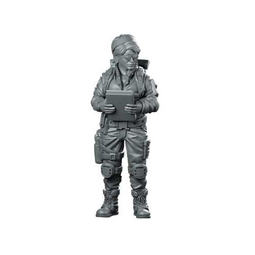 Se 1 Team Archaeologist Miniature Sci-Fi Explorer NPC Miniature 360 Spin 01