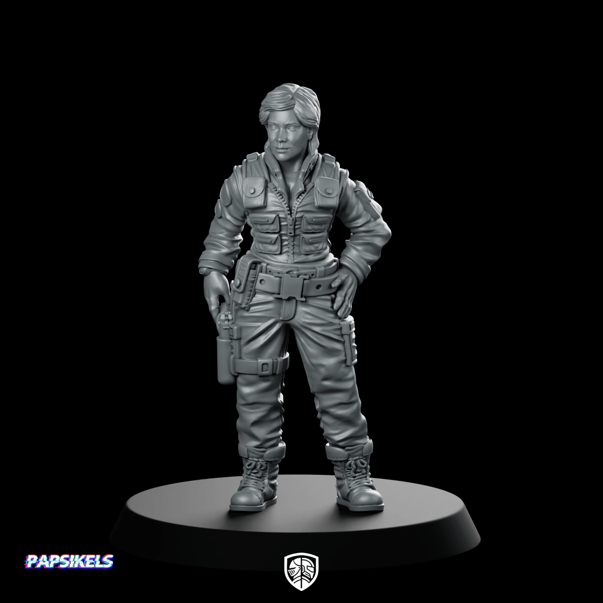Se 1 Team Chief Medical Officer Miniature Sci - Fi - Papsikels Miniatures - We Print Miniatures