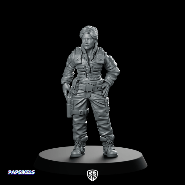 Se 1 Team Chief Medical Officer Miniature Sci - Fi - Papsikels Miniatures - We Print Miniatures