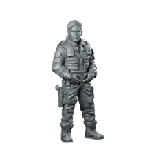 Se 1 Team Leader Miniature Sci-Fi Human Pilot Miniature 360 Spin 01