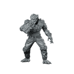 Se 1 Team Scout Miniature Sci-Fi Alien Skirmisher Miniature 360 Spin 01