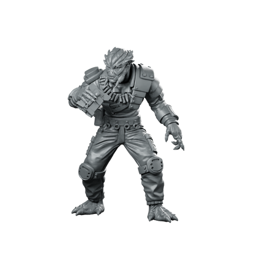 Se 1 Team Scout Miniature Sci-Fi Alien Skirmisher Miniature 360 Spin 01