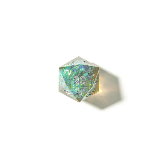 Sea Foam | Sharp Edge Dice | 7 Piece Set - Tabletop Dominion - We Print Miniatures
