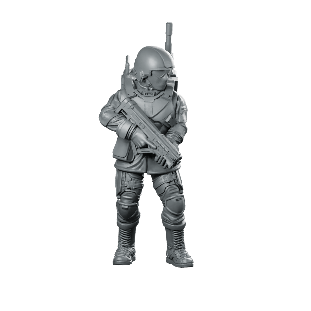 Seaf Army Corps Coms Infantry 2 Miniature Patrol - Papsikels Miniatures - We Print Miniatures