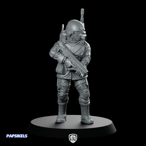 Seaf Army Corps Coms Infantry 2 Miniature Patrol - Papsikels Miniatures - We Print Miniatures