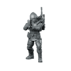 Seaf Army Corps Coms Infantry 3 Miniature Commando - Papsikels Miniatures - We Print Miniatures