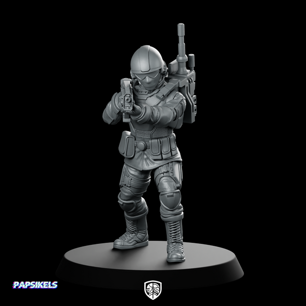 Seaf Army Corps Coms Infantry 3 Miniature Commando