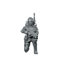 Seaf Army Corps Coms Infantry 4 Miniature Tactical - Papsikels Miniatures - We Print Miniatures