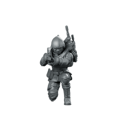 Seaf Army Corps Coms Infantry 5 Miniature Tactical - Papsikels Miniatures - We Print Miniatures