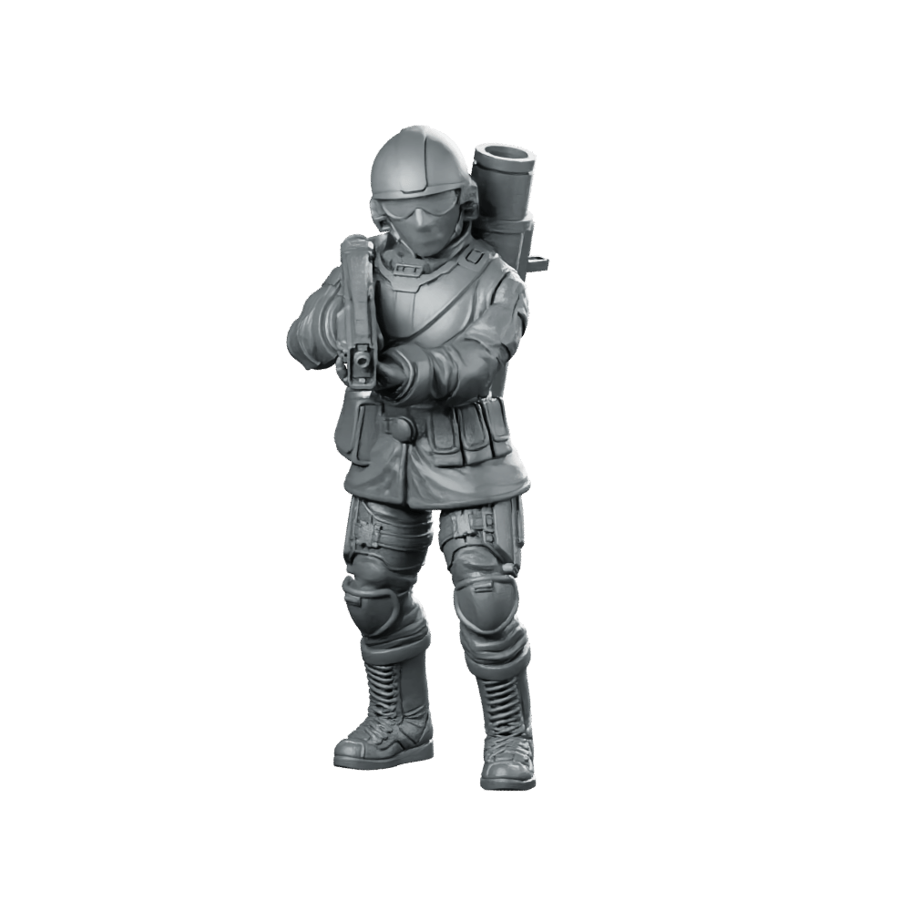 Seaf Army Corps Eat Infantry 2 Miniature Sci - Fi - Papsikels Miniatures - We Print Miniatures