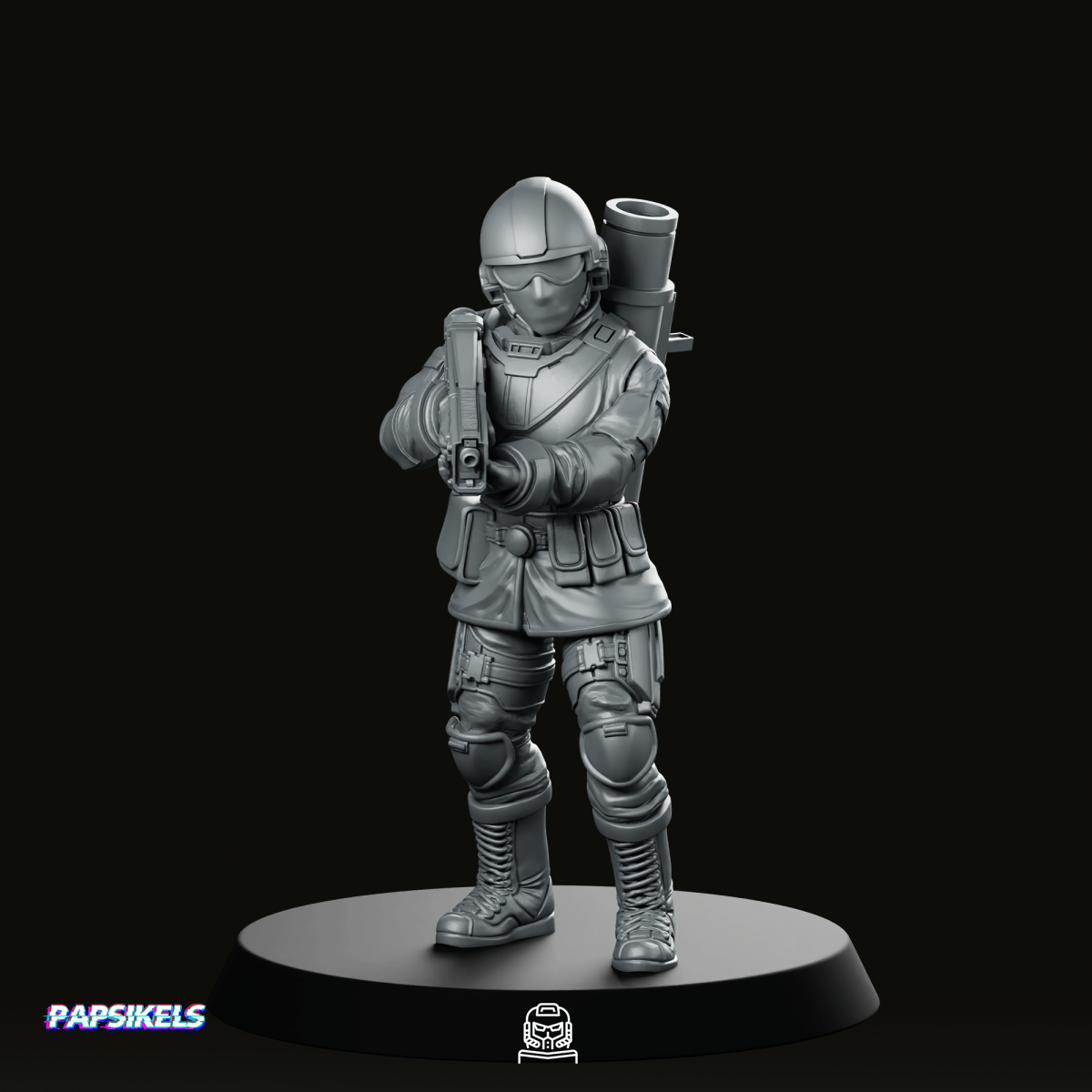 Seaf Army Corps Eat Infantry 2 Miniature - Papsikels Miniatures - We Print Miniatures
