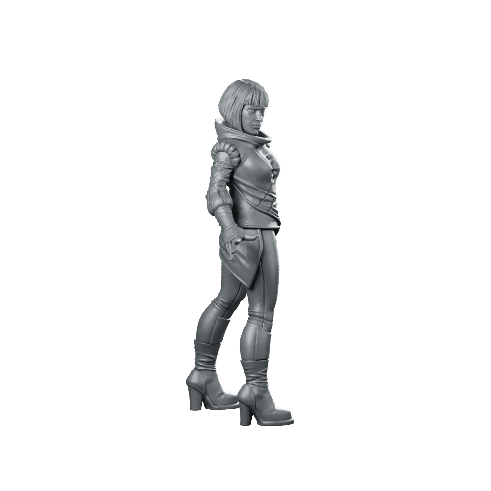 Secret Service Agent 2 Miniature Undercover Sci - Fi Spy - Papsikels Miniatures - We Print Miniatures