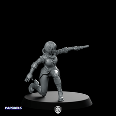 Secret Service Agent 3 Miniature Cyberpunk Operative - Papsikels Miniatures - We Print Miniatures