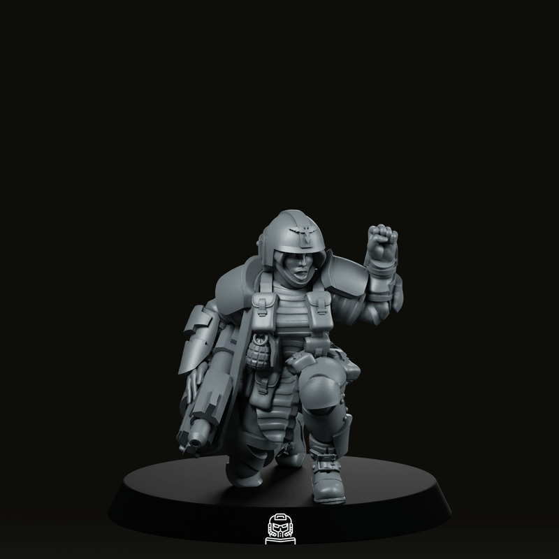 Security Team 3 Miniature - Across The Realms - We Print Miniatures