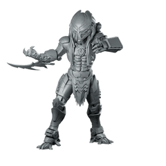 Sek Tor Cyborg Skull Hunter Outcast Miniature Cyberpunk - Papsikels Miniatures - We Print Miniatures