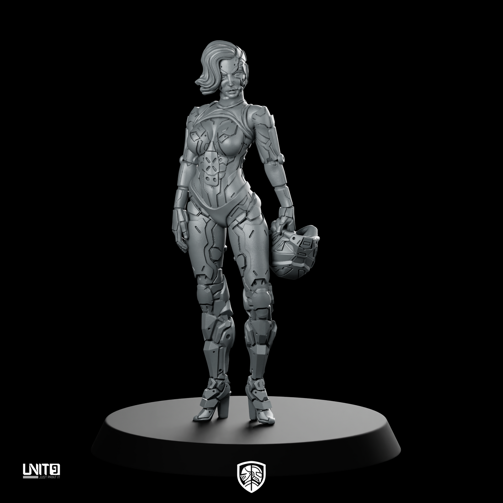 Selma Banks 02 Cyberpunk Miniature Female Cyborg Solo