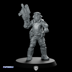 Senior Pcpd Police Officer Miniature Sci-Fi Resin