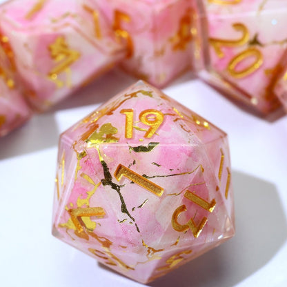 Seraphic Bloom | Art Core Dice | 7 Piece Set - Tabletop Dominion - We Print Miniatures