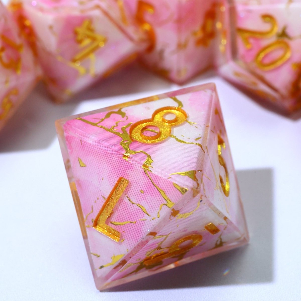Seraphic Bloom | Art Core Dice | 7 Piece Set - Tabletop Dominion - We Print Miniatures