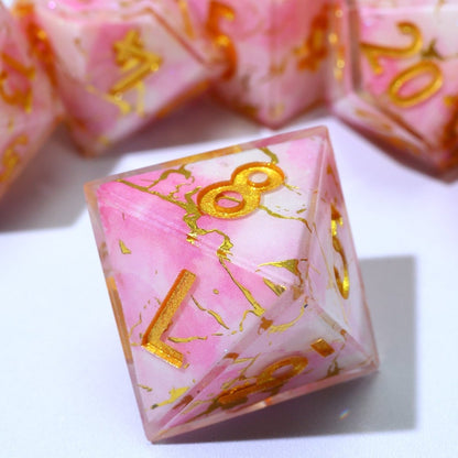 Seraphic Bloom | Art Core Dice | 7 Piece Set - Tabletop Dominion - We Print Miniatures