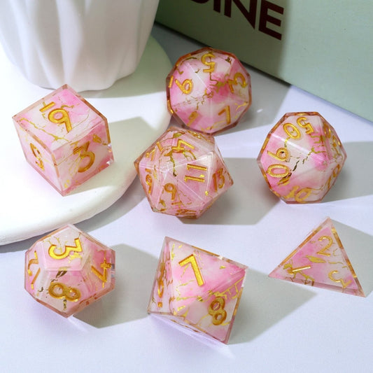Seraphic Bloom | Art Core Dice | 7 Piece Set - Tabletop Dominion - We Print Miniatures
