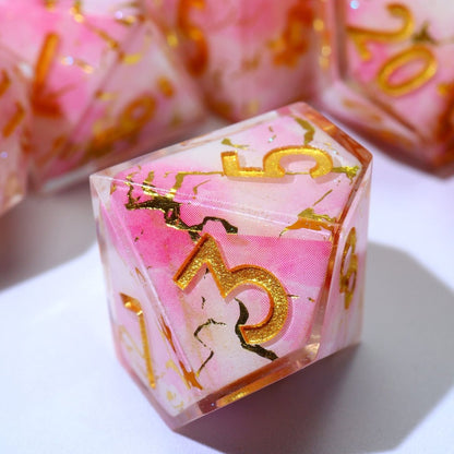 Seraphic Bloom | Art Core Dice | 7 Piece Set - Tabletop Dominion - We Print Miniatures