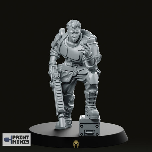 Sergeant Eric Miniature -PrintMinis - We Print Miniatures