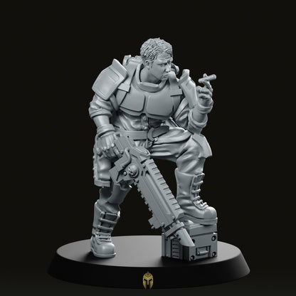 Sergeant Eric Miniature -PrintMinis - We Print Miniatures