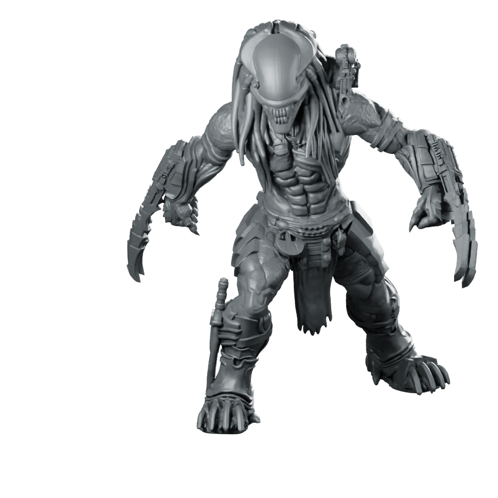 Serpent Skull Hunter Miniature Sci - Fi Xenos Assassin - Papsikels Miniatures - We Print Miniatures