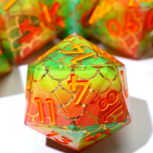 Serpentflare | Art Core Dice | 7 Piece Set - Tabletop Dominion - We Print Miniatures