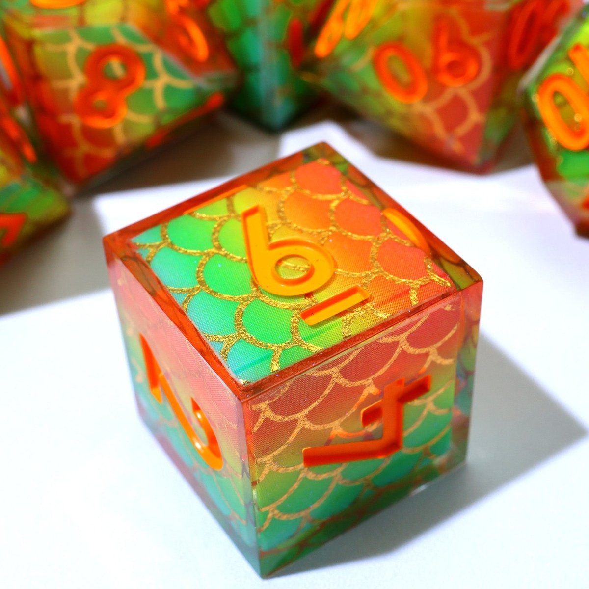 Serpentflare | Art Core Dice | 7 Piece Set - Tabletop Dominion - We Print Miniatures