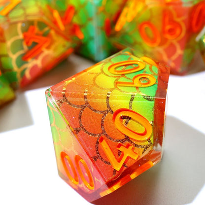 Serpentflare | Art Core Dice | 7 Piece Set - Tabletop Dominion - We Print Miniatures