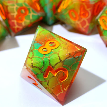 Serpentflare | Art Core Dice | 7 Piece Set - Tabletop Dominion - We Print Miniatures