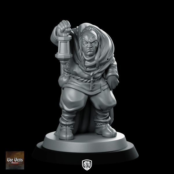 Servant Miniature Sneaky Lantern NPC Rogue - Vae Victis - We Print Miniatures