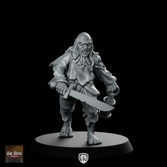 Servitor 01 Fantasy Miniature Veteran Sword Lantern