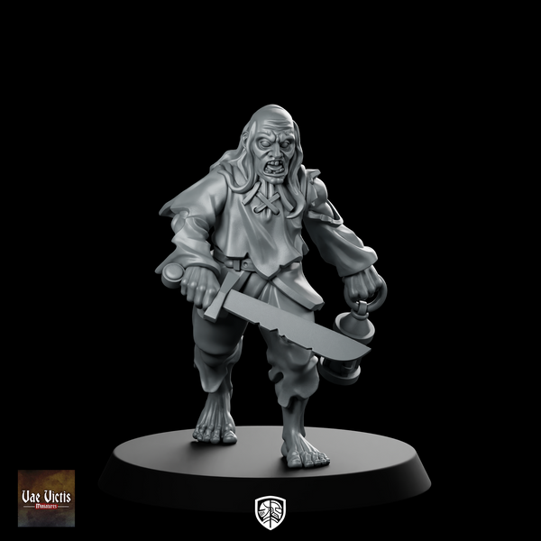 Servitor 01 Fantasy Miniature Veteran Sword Lantern
