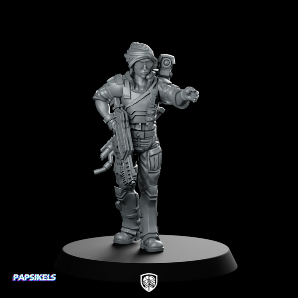 Sgt Shepard Quadro Kantos Scifi Miniature Commander Hero
