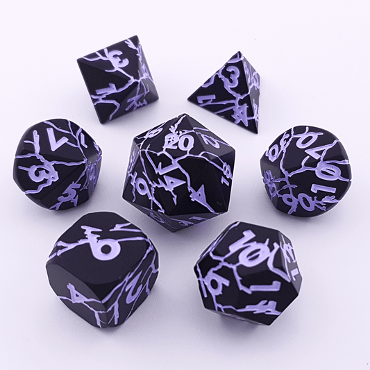 Shadow Arcana | Solid Metal Dice | 7 Piece Set - Tabletop Dominion - We Print Miniatures