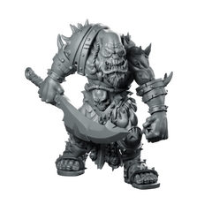 Shadow Ork 2 Miniature Ogre Marauder Miniature 360 Spin 01