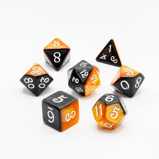 Shadowflare | Acrylic Dice | 7 Piece Set - Tabletop Dominion - We Print Miniatures