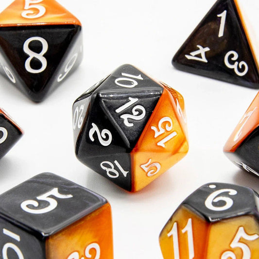 Shadowflare | Acrylic Dice | 7 Piece Set - Tabletop Dominion - We Print Miniatures