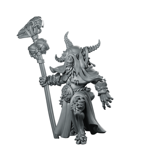 Vvm June 26 Shaman Beastwarrior Miniatures Horned Miniature 360 Spin 01