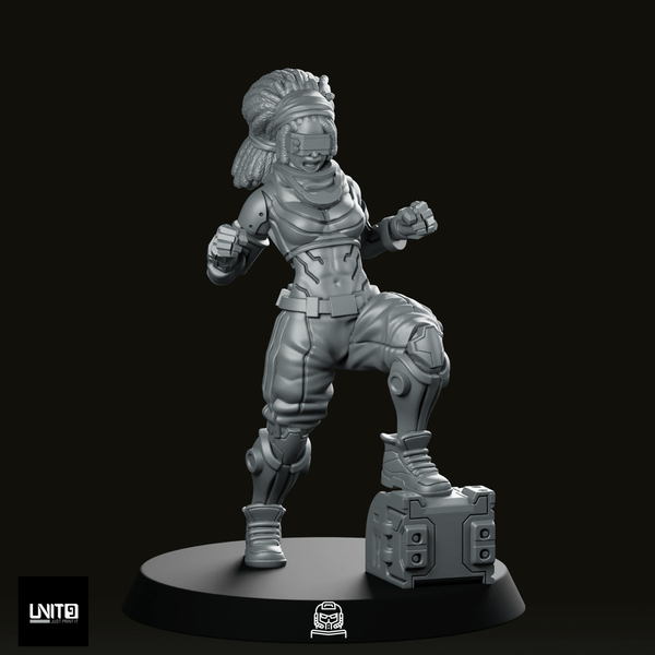 Shanice Morgan Bluefire 2 Miniature - Unit9 - We Print Miniatures