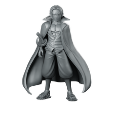 Shanks Miniature Scarred Swordsman Captain Miniature 360 Spin 01