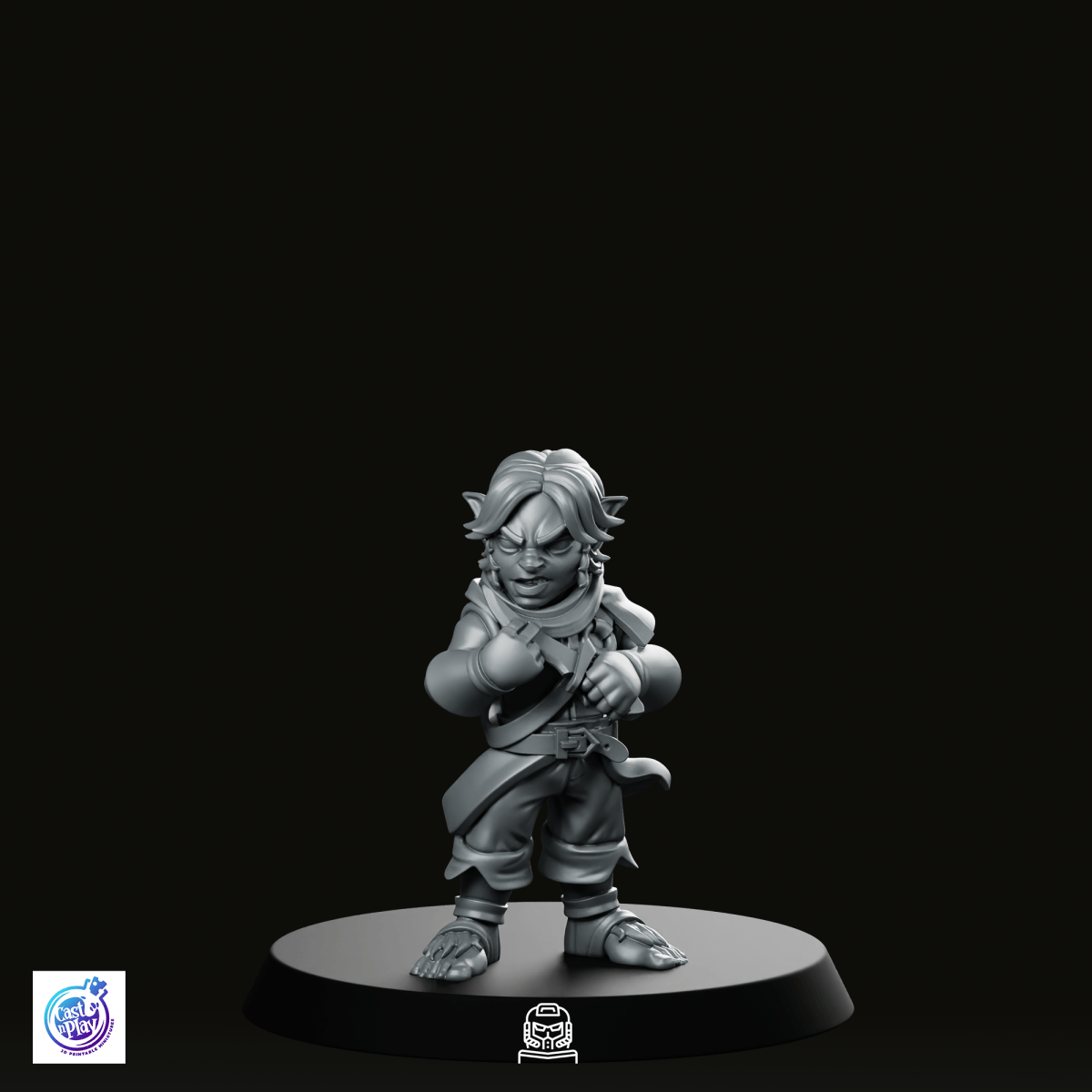 Sharpening His Dagger Miniature - CastNPlay - We Print Miniatures