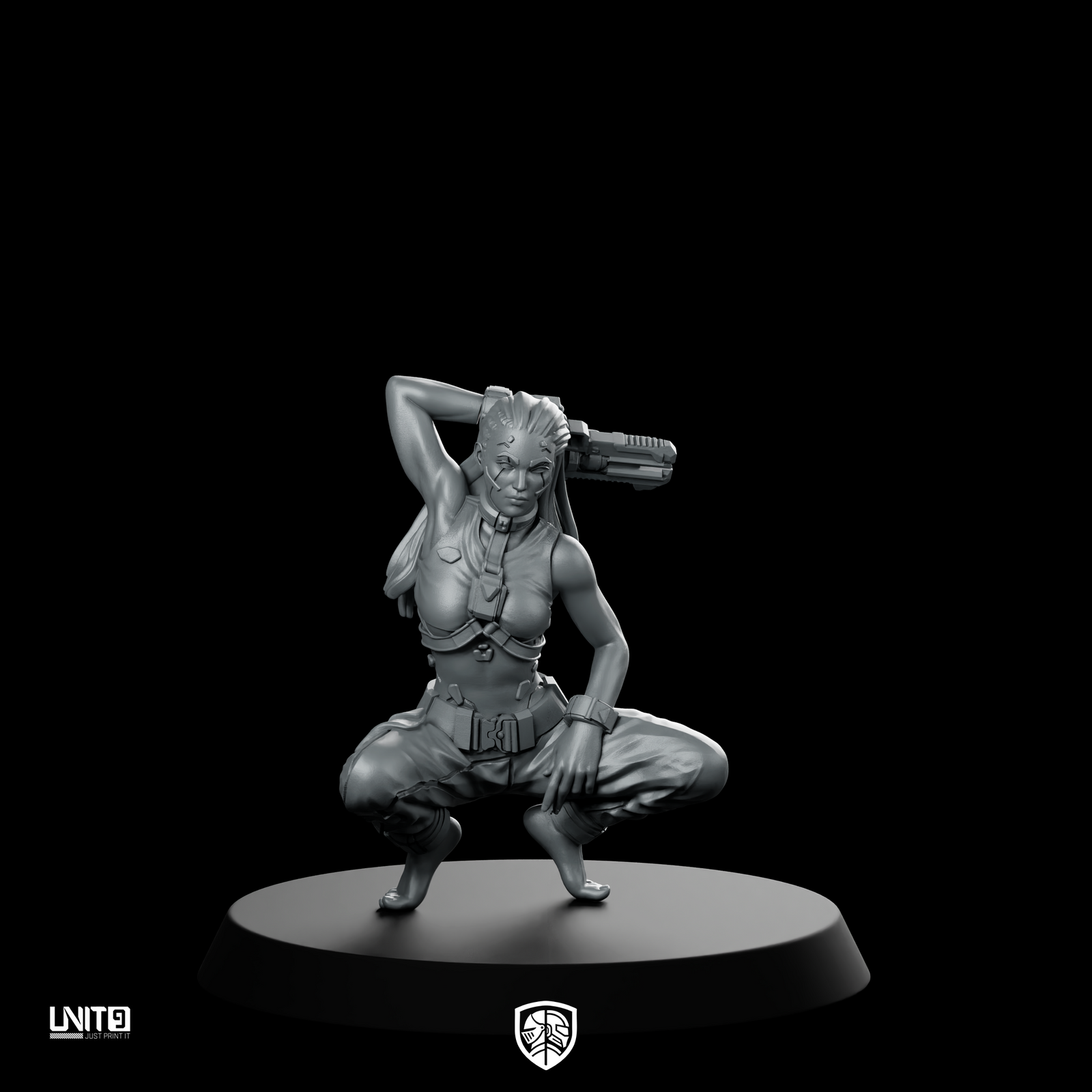 Sharpie V1 Cyberpunk Miniature Stealth Ninja Operative